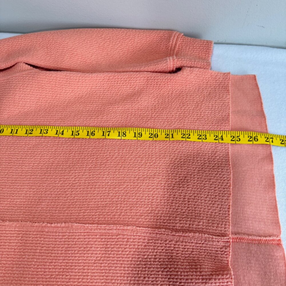 AERIE Wonder Textured V-Neck Sweatshirt in Peach - Picture 9 of 9